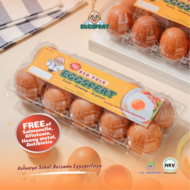 

Eggspert Telur Ayam Red Yolk (Omega) Kemasan Isi 10pcs