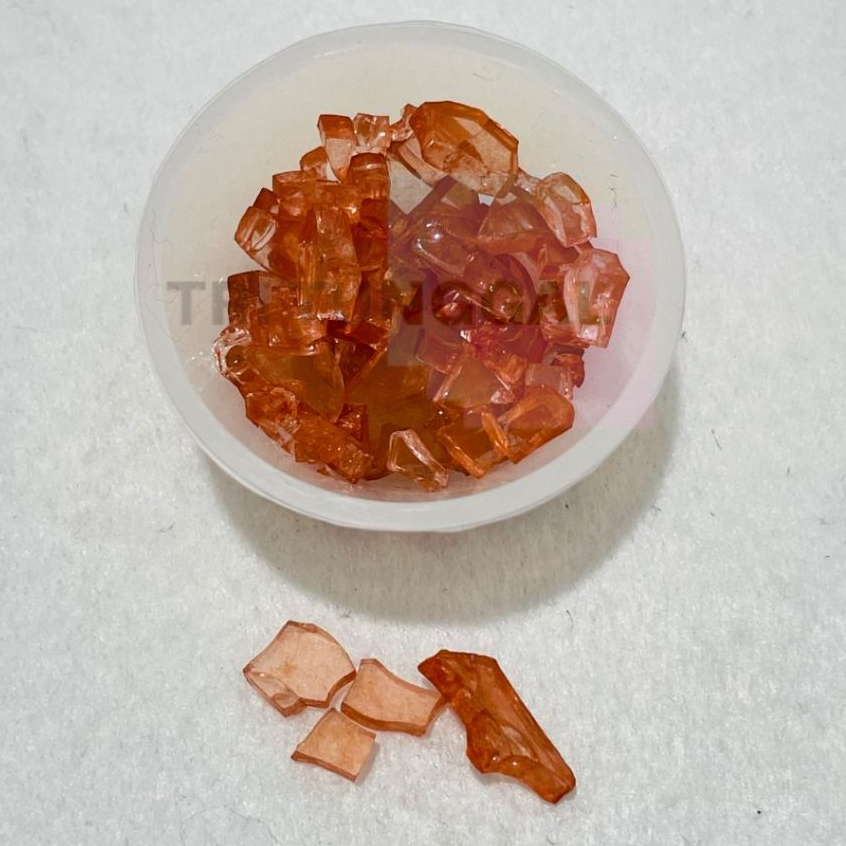 Batu Kristal Crystal Chips ROSEGOLD Stone Padatan quartz brazil healing crushed Interior Dekorasi Va