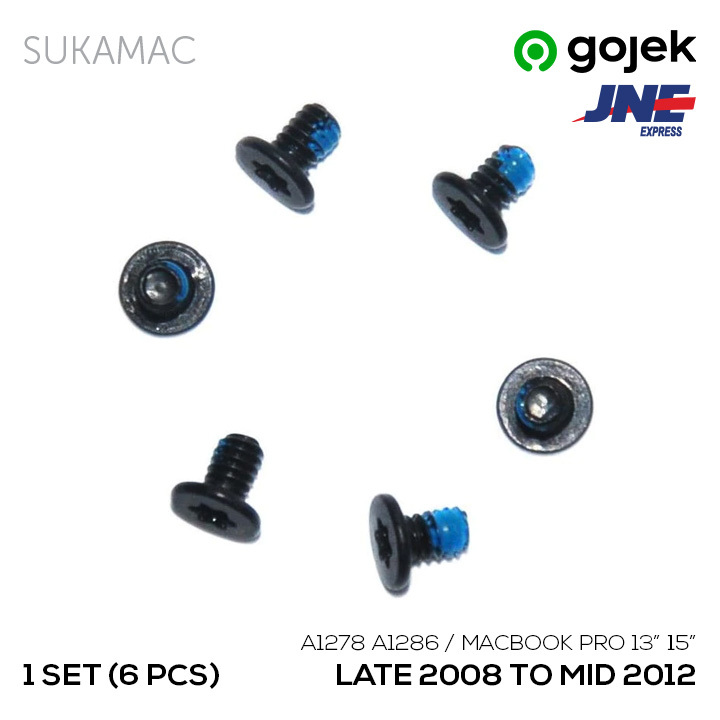 6 Pcs Baut Screw Logic Board MacBook Pro A1278 A1286 A1297