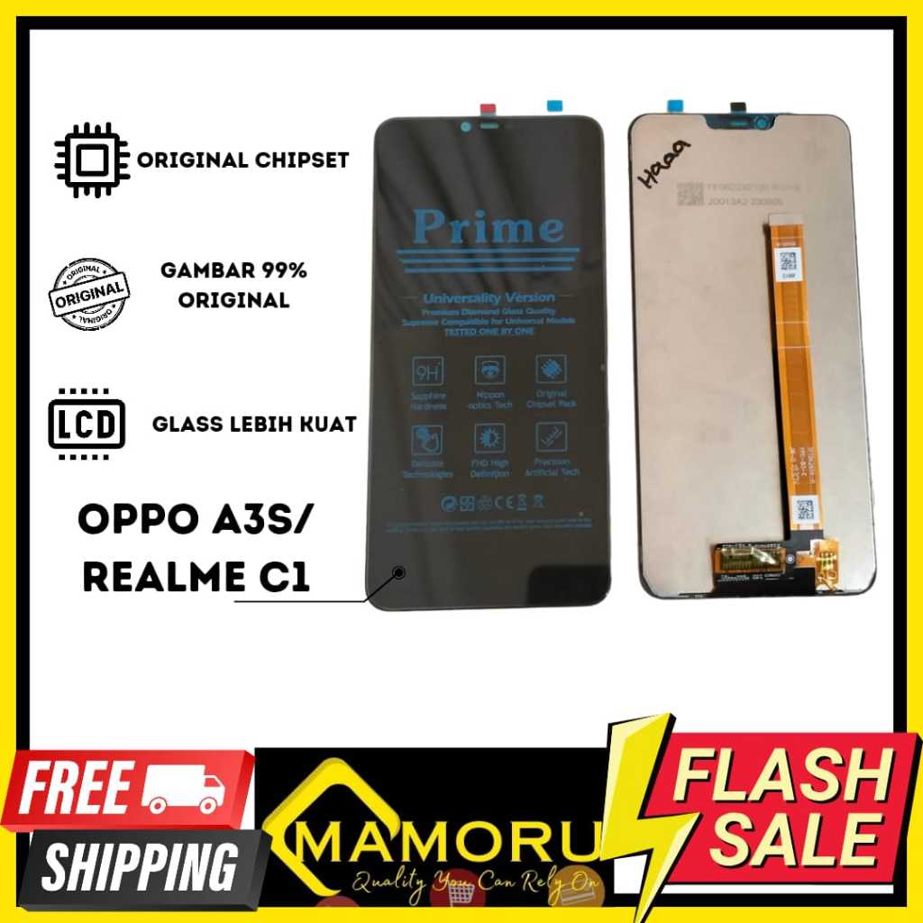 LCD/KACA LCD/LAYAR LCD HP OPPO A3S/REALME C1
