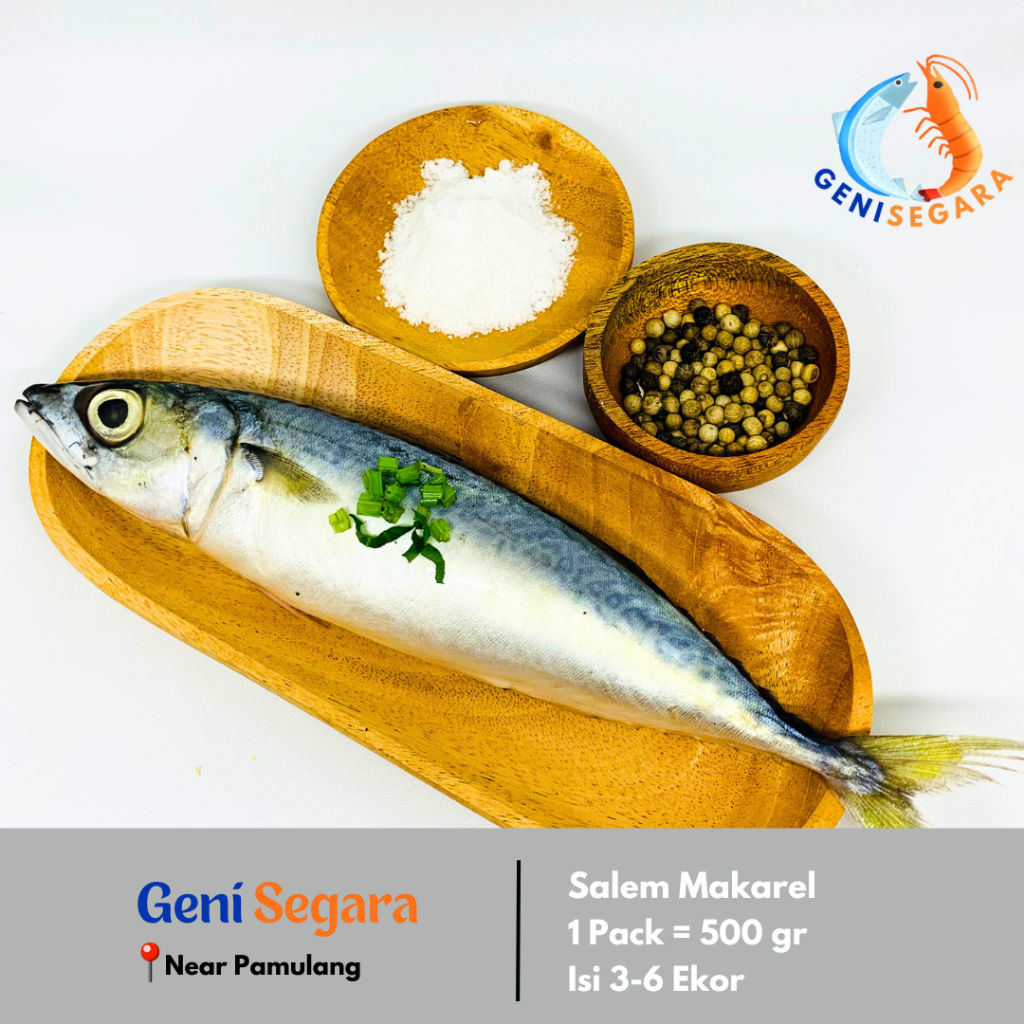 

Ikan Salem Makarel Fresh Premium - 1 kg - Beku Kapal Laut - Seafood