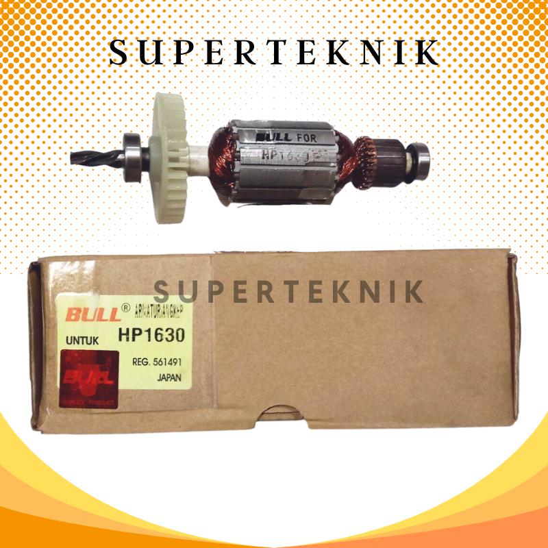Armature Bor HP 1630 Bull / BULL Armature HP1630 / Angker Bor makita HP 1630