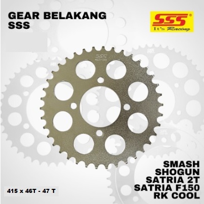 Gir Ger Gear Belakang Smash / Satria Fu 415 428 x 35T - 47 T SSS