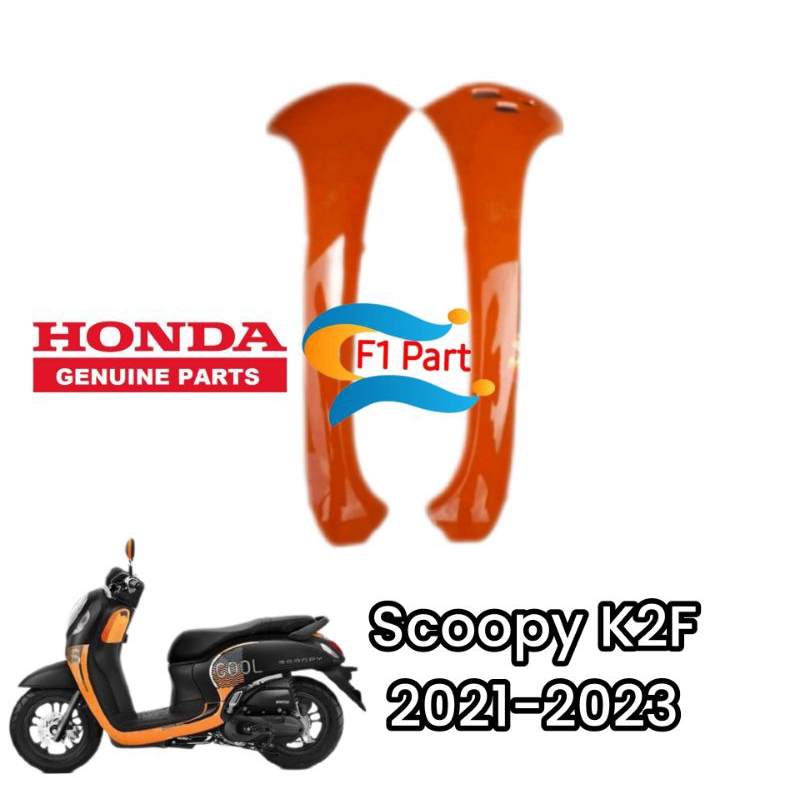 Sayap Depan Scoopy cover body depan Original Kanan kiri Scoopy K2F 2021-2023 Orange Oren original