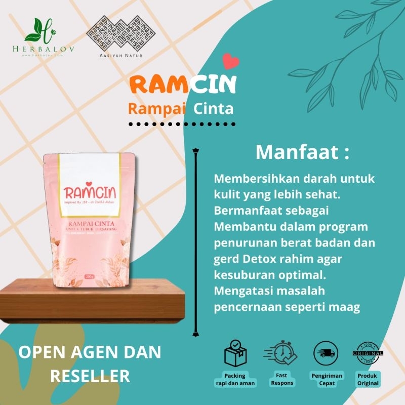

HERBALOV - RAMCIN RAMPAI CINTA MINUMAN KESEHATAN
