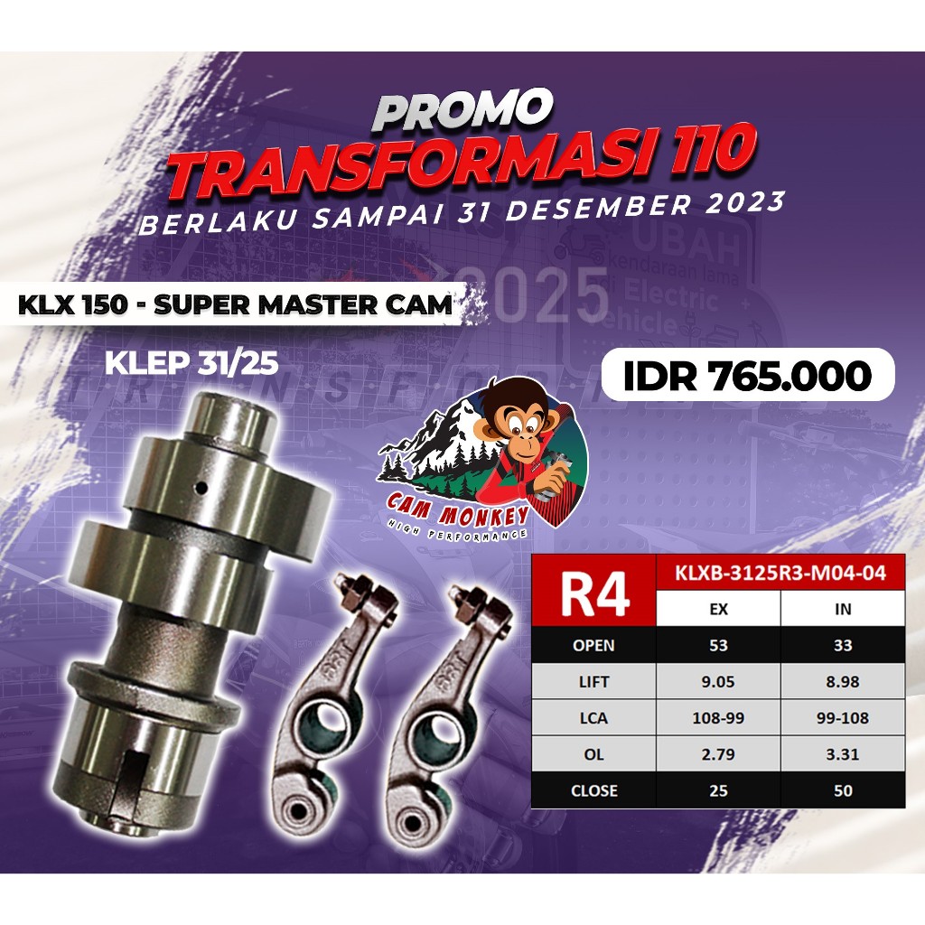 NOKEN AS KLX 150 | KLEP 31/25 | SERI R4 | BRT