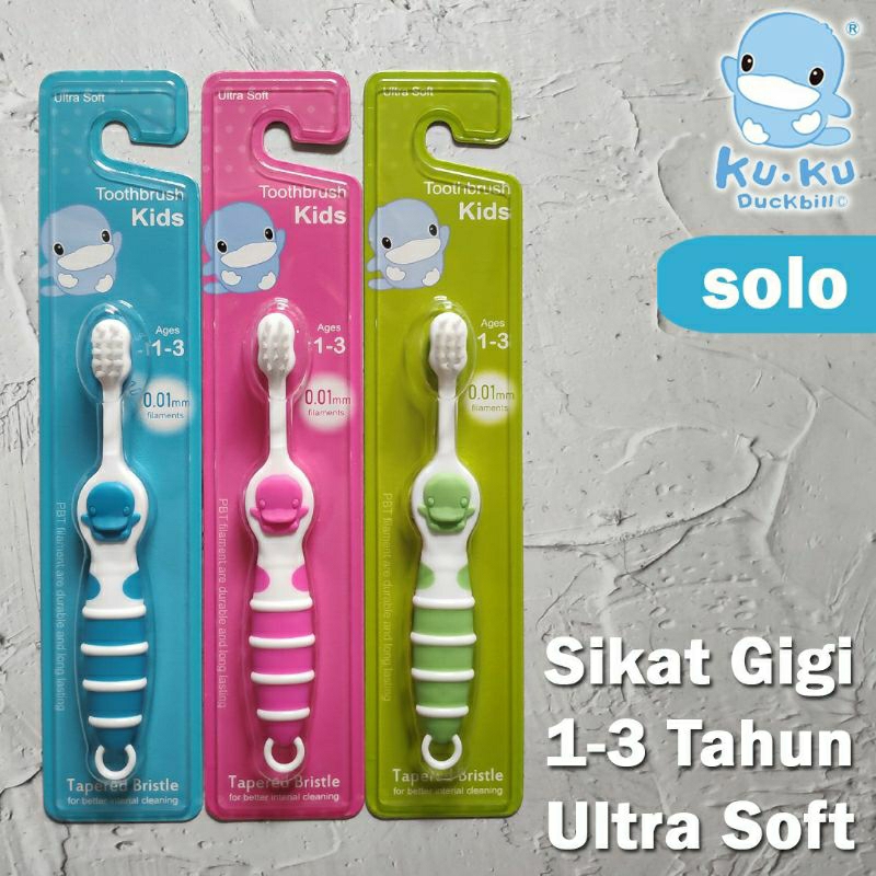 Sikat Gigi Anak Tapered Bristle 1-3th 3-6th Kuku Duckbill Toothbrush 1pc