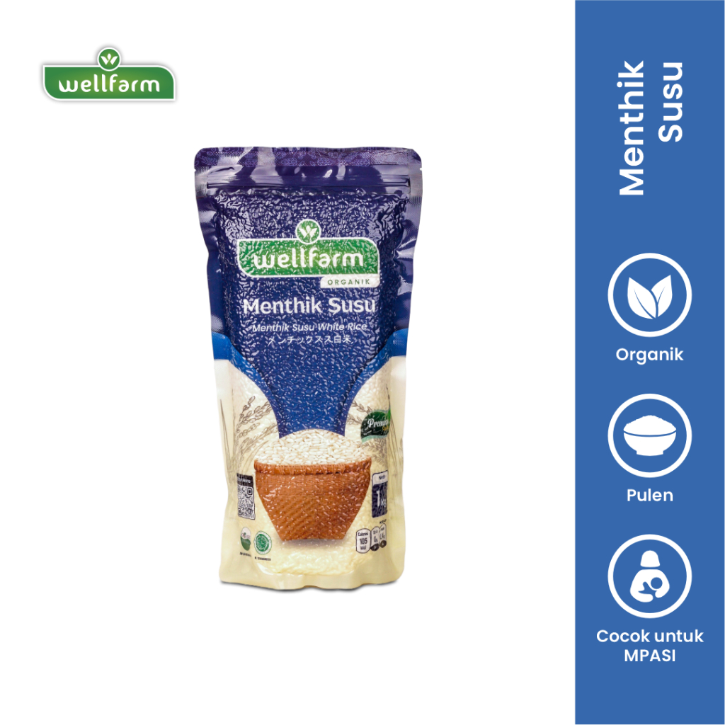 

WELLFARM Beras Organik Menthik Susu kemasan 1 Kg
