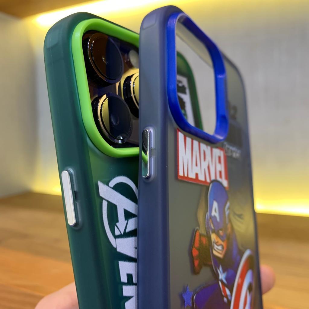 Super Hero Case IPhone X Xs XR 11 12 13 14 15 Pro Max 15+ Plus Hard Casing Avengers Cool