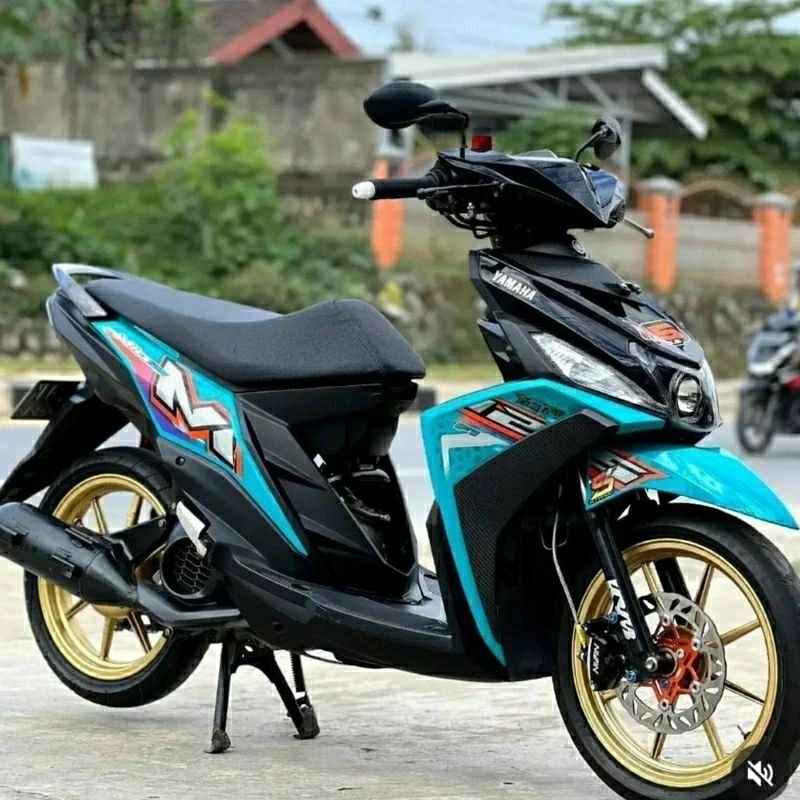 striping sticker standar Yamaha Mio m3 2023 biru