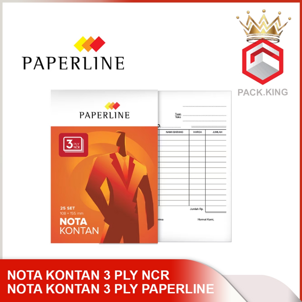 

Nota Kontan 3 ply NCR Kecil /NOTA KONTAN 3 PLY NCR KECIL UKURAN 108MMX155MM / BUKU NOTA KONTAN 3 PLY