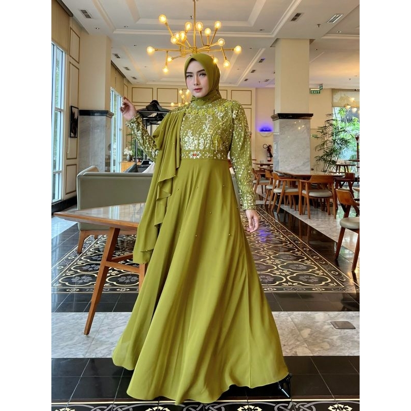 QD. GAMIS PESTA FELICIA GOWN FELICIA GAUN MARISA GOWN MARISA GAUN GAMIS PESTA VIOLIN GOWN ORIGINAL G
