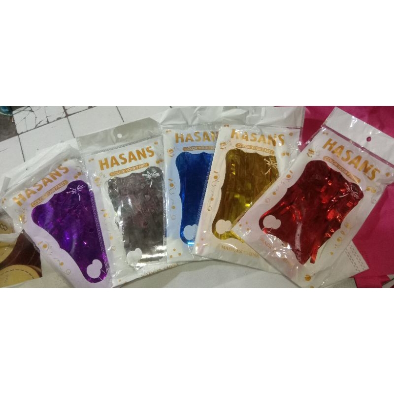 Tirai ulang tahun / tirai rumbai / tirai dekorasi ulang tahun curtain foil