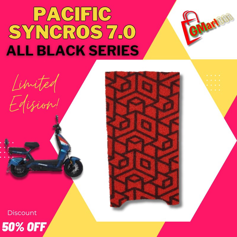 Karpet Motor Listrik Sepeda Listrik PACIFIC SYNCROS 7.0 Printing Corak spesial