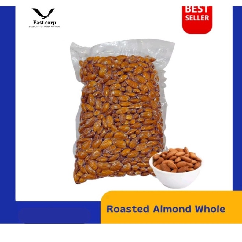 

Terlaris Today Roasted Premium Almond Kacang Almond Panggang Grade Super 