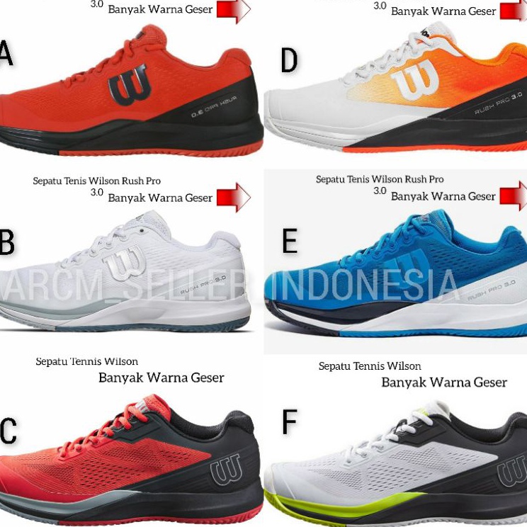 Grosir Promo ⏩ Sepatu Wilson Rush Pro 3.0 Bnib Original Sepatu Tenis Meja Wilson Rush Pro 3.0
