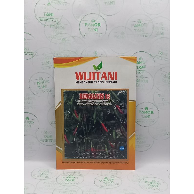 Benih Cabai Rawit Hijau RENGGANIS 93 -10 g