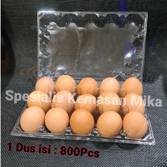 ✨Terbaru✨ Mika Telur / Egg Tray / Tray Telur Isi 15 Butir Sudah Ada Pengunci. @25 Pcs 