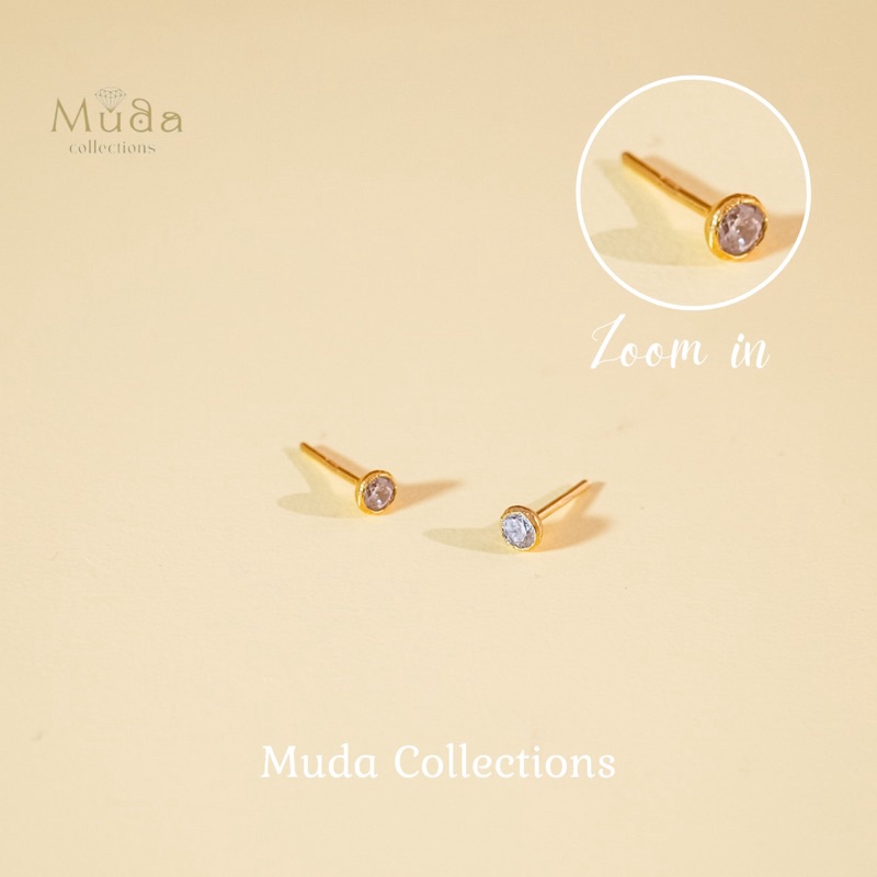 MALL [Variasi Warna] Anting Emas Bayi dan Anak Tindik Giwang/Tusuk Kadar 300/6k & 700/16k grosir