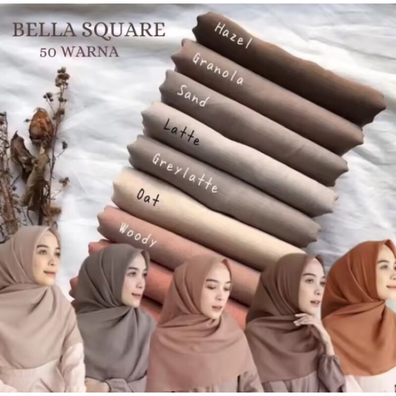 HIJAB SEGI EMPAT 7PCS/PaketUsaha/pllycatonpremi