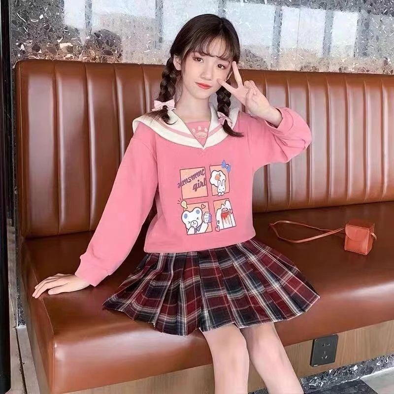 setelan sailormoon rok premium import / setelan korea anak junior / setelan anak perempuan import 3-