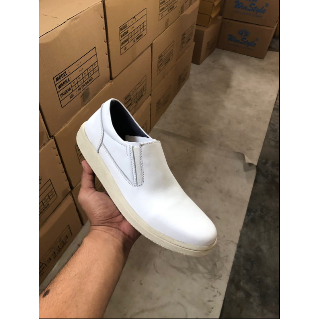 SEPATU KULIT CASUAL PRIA SLIP ON COD