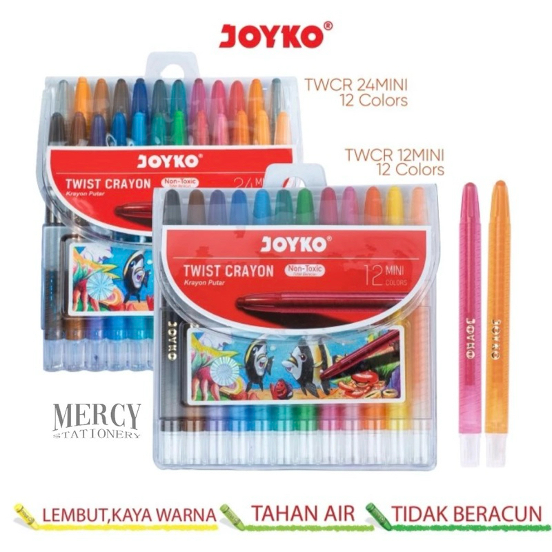 

Krayon Putar Titi Joyko 12 Warna Mini Oil Pastel 24 Warna Titi Twist Crayon