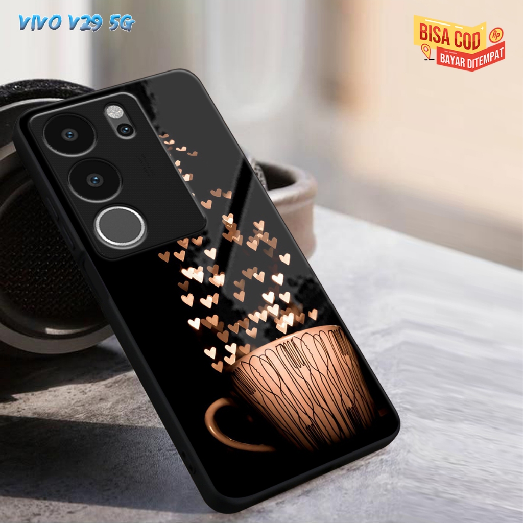 (CC281)CASING GLASS VIVO V29 5G CASING GLOSSY V29 5G CASE KACA VIVO V29 5G SOFTCASE VIVO V29 5G