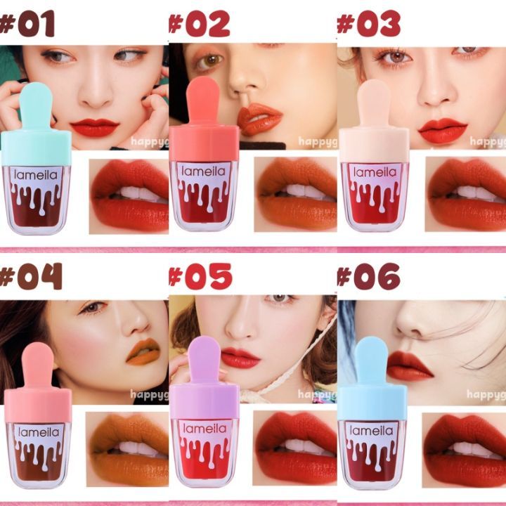 ❤MALL24❤LAMEILA LIPTINT 1079 LIPTINT ICE CREAM MELEMBABKAN MOISTURIZE WATERPROOF ANTI AIR