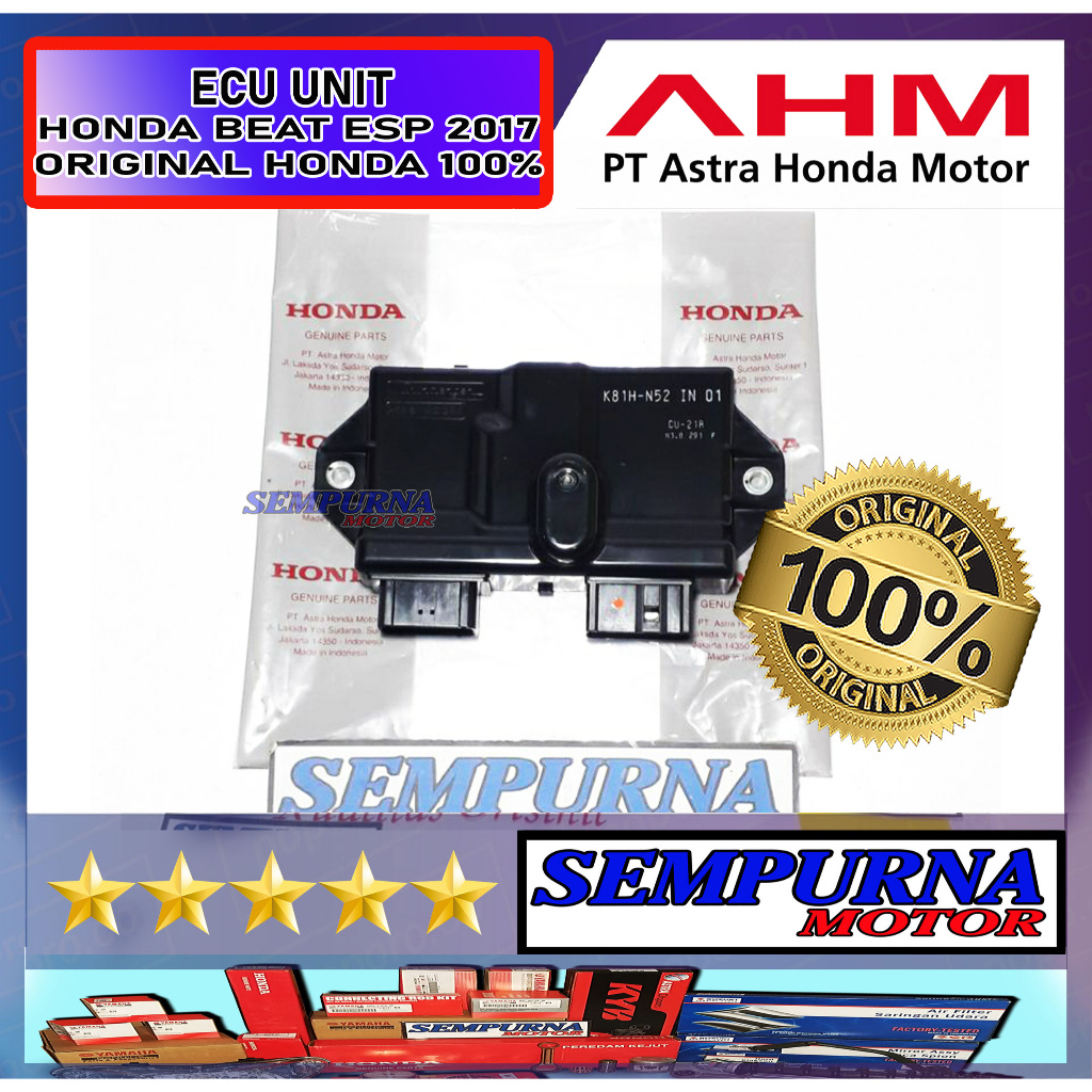 30400-K81-N52 ECU Ecu Ecuu Beat Esp 2017 100% Original Honda Asli Ori AHM