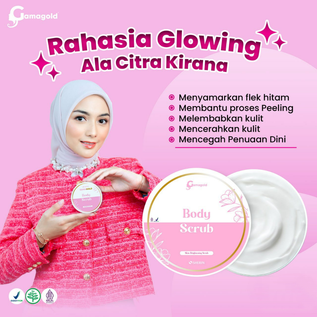 Gamagold BODY SCRUB Lulur Tanpa Bilas Gama Gold