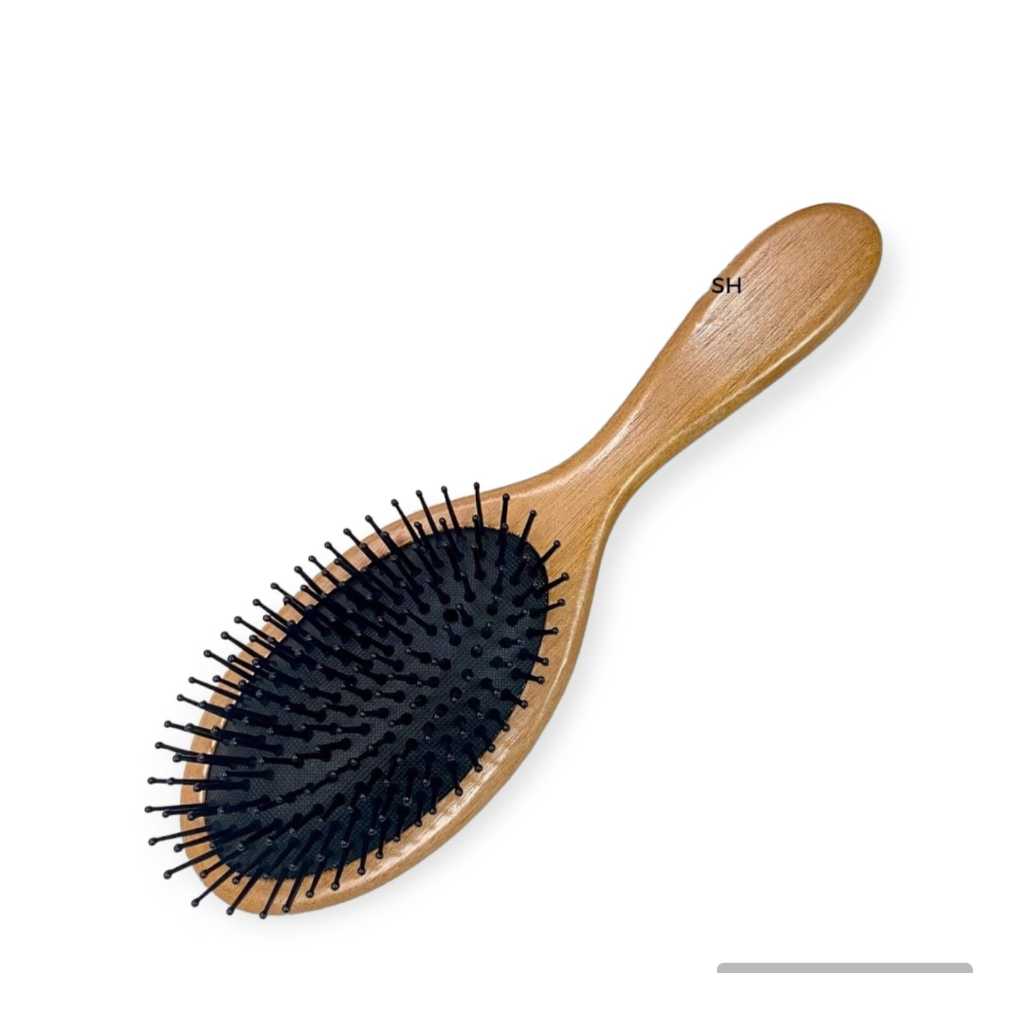 Sisir Rambut Kayu Anti Kusut Portable