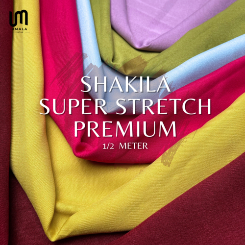 Kain Shakila Strech Premium Quality 0.5 Meter - Bahan Gamis, Tunik
