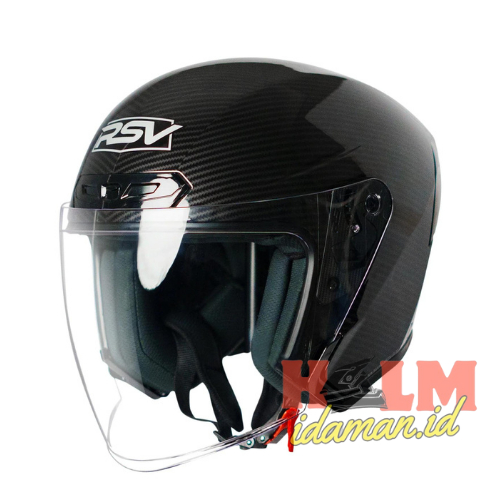 HELM RSV NEW WINDTAIL CARBON GRAPHIC GLOSSY ORIGINAL SNI DOT