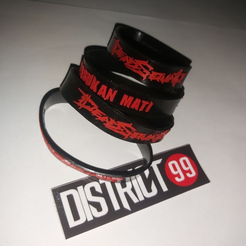 BRACELET DEAD SQUAD , GELANG KARET DEAD SQUAD