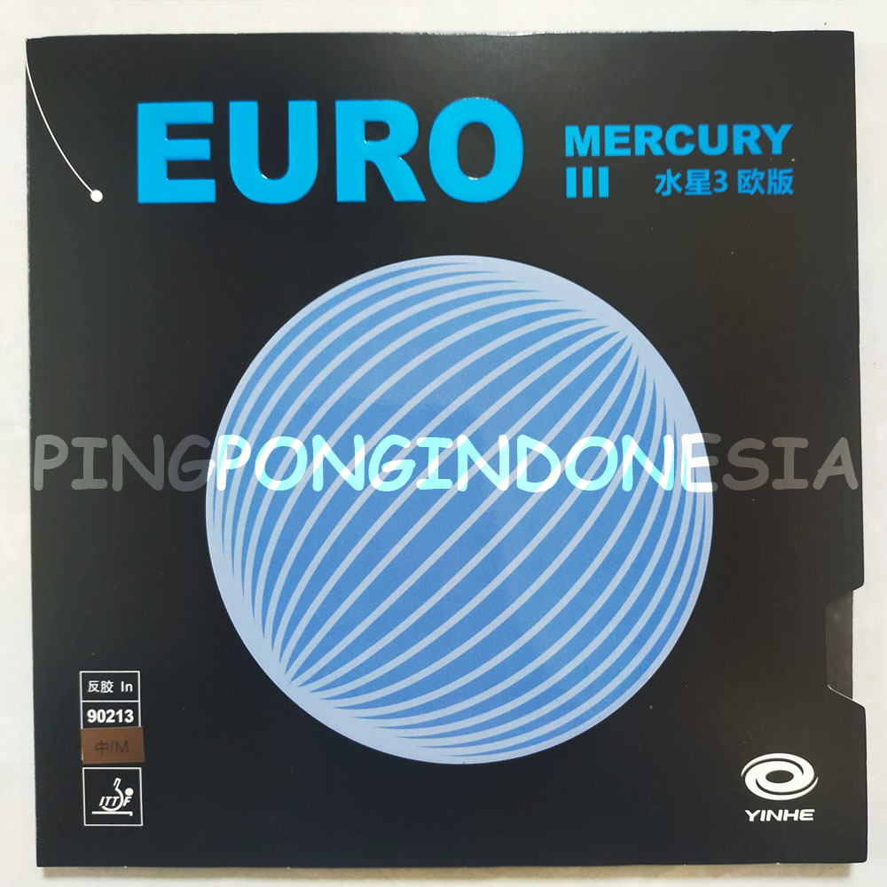 Yinhe Mercury III Euro - Medium - Rubber Karet Pingpong Tenis Meja Rubber 3 Bet Bat