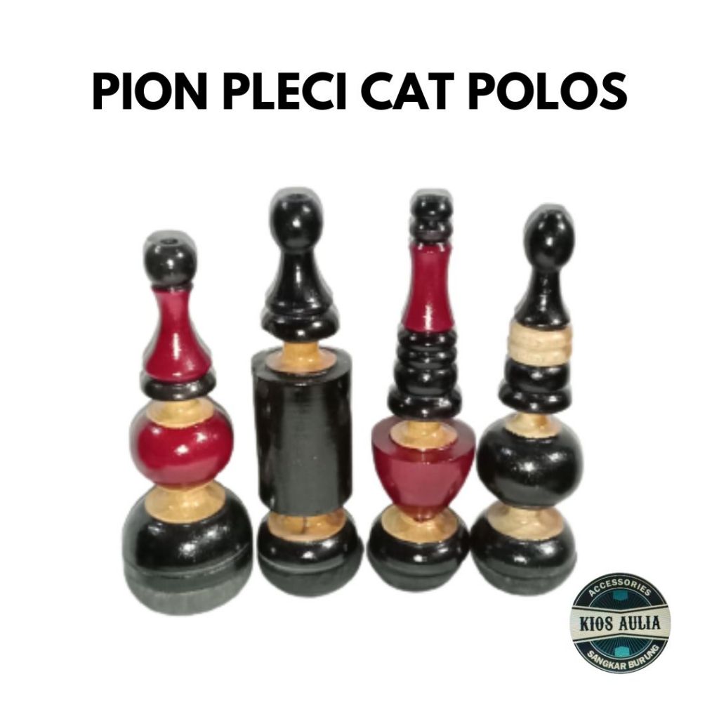 (GROSIR ECER) PION PLECI KAYU CAT WARNA POLOS NATURAL KOMBINASI BURUNG PLECI PANJANG