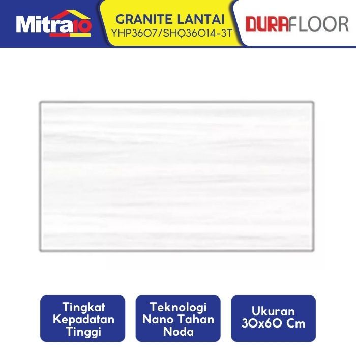Durafloor Granite Lantai YHP3607/SHQ36014-3T 30x60 Cm Putih