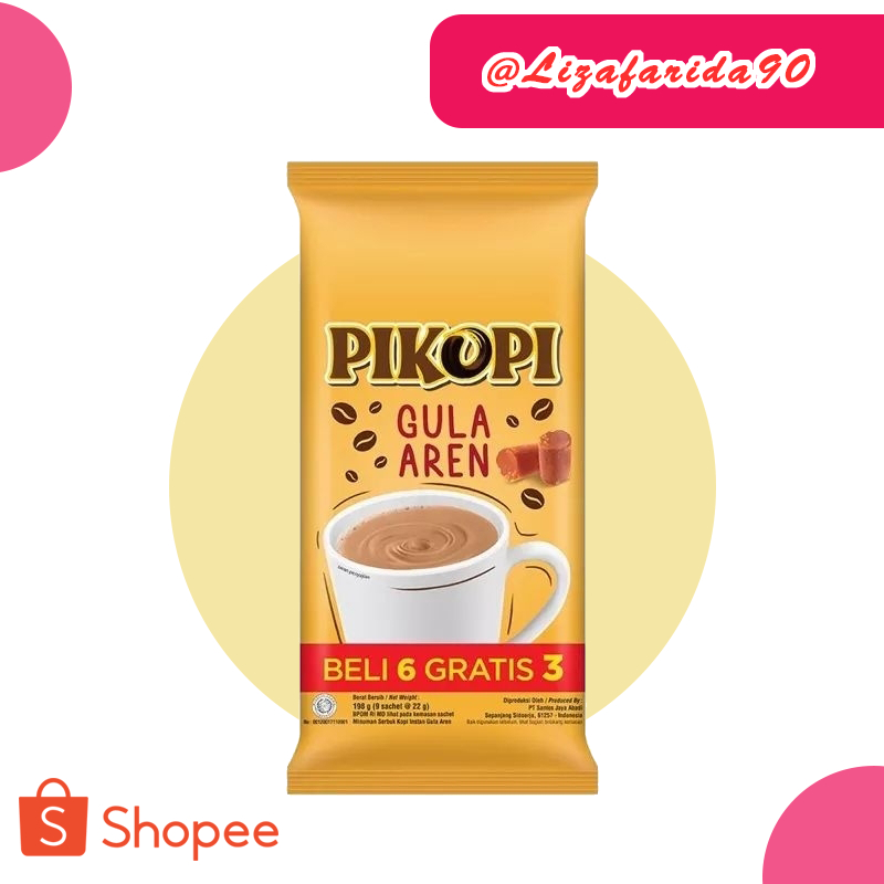 

Pikopi Kopi Instan Gula Aren (9pcs)