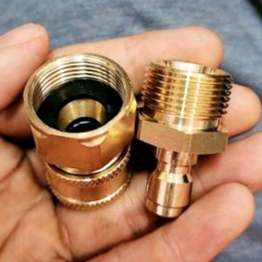 Quick Connect Coupler M22 Male dan M22 Female untuk Bobi B3