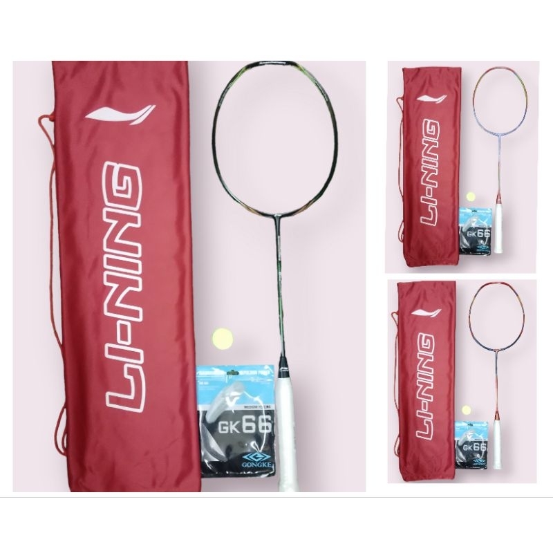 Raket Lining Super Sudah Terpasang Senar Raket