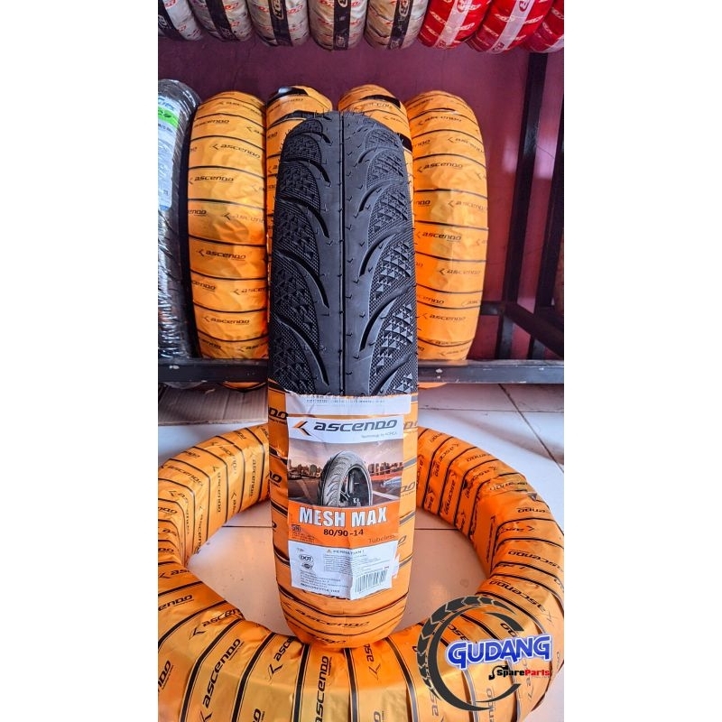 Ban matic tubles ascendo 80/90 90/90 ring 14 vario beat mio