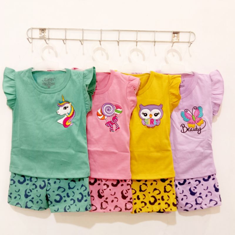 SETELAN ANAK CEWEK BORDIR 3-15 BULAN FASHION KELFI
