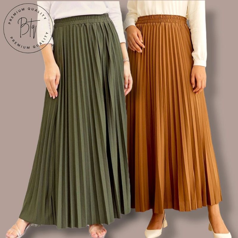 Rok Plisket Premium || Rok Plisket Premium Wanita Dewasa