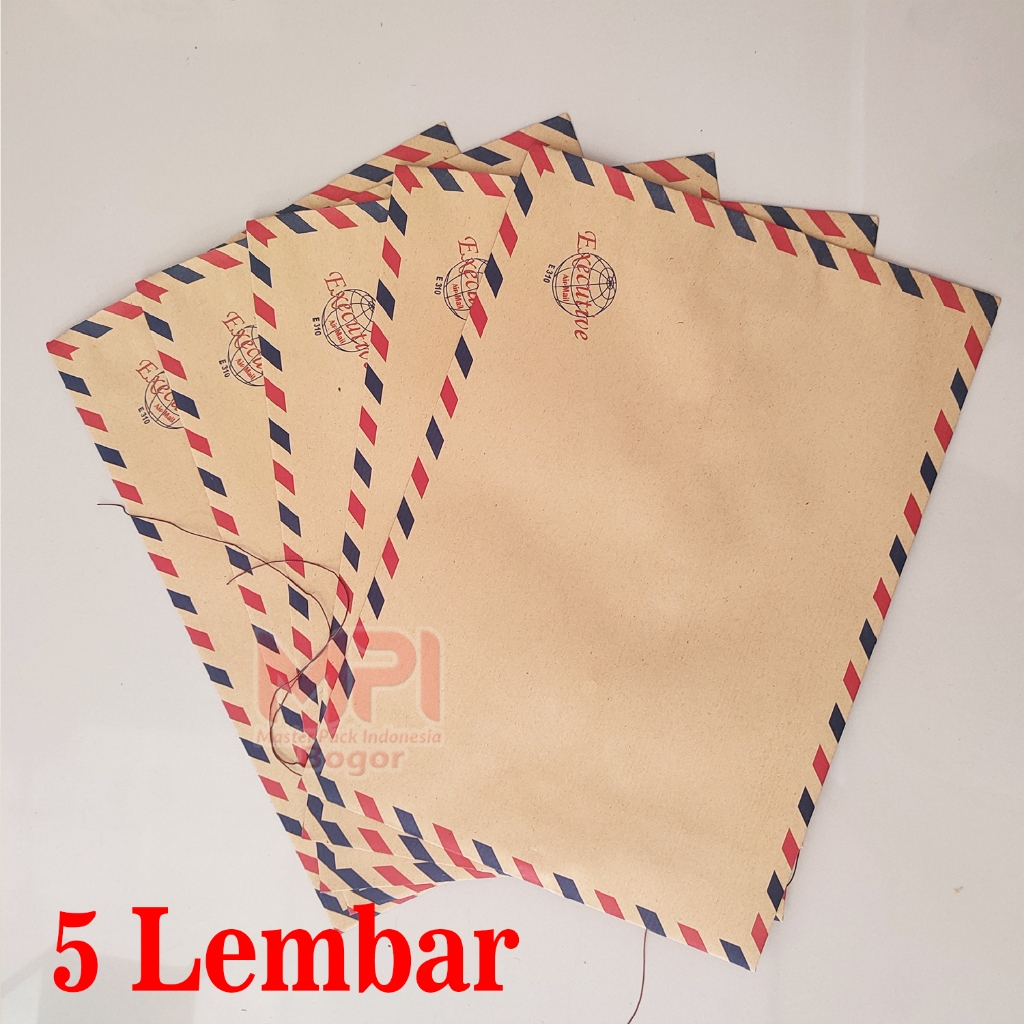 

5 LEMBAR - Amplop Coklat Tali Murah - Amplop Lamaran Kerja - Amplop Coklat Folio