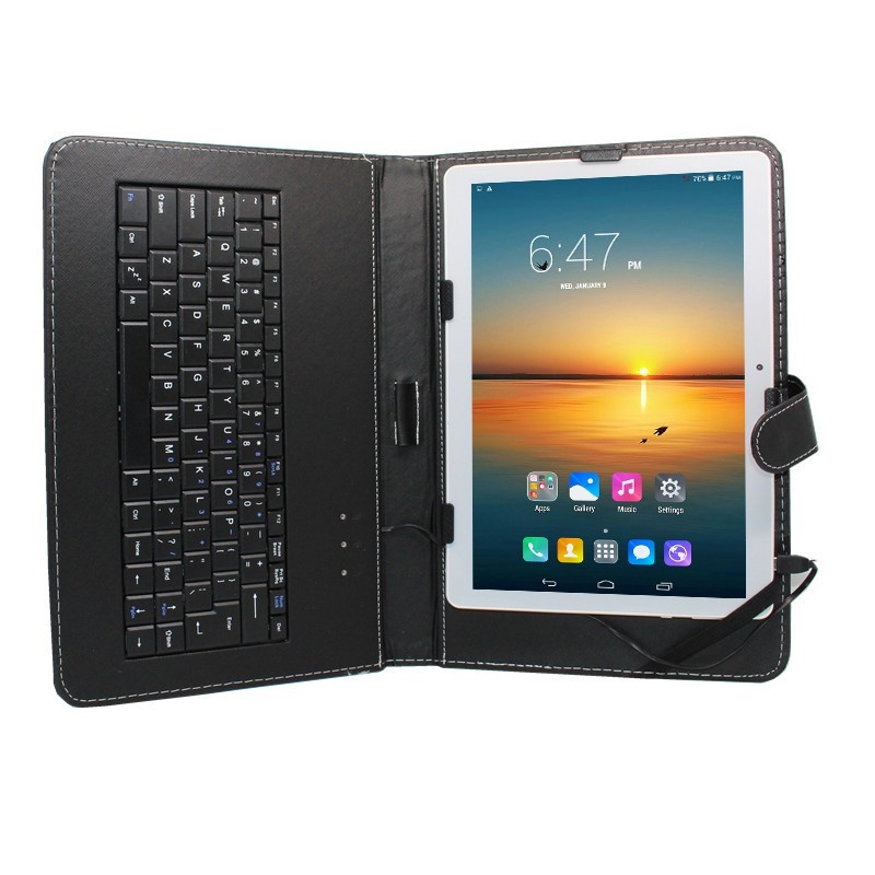 Tablet 8inch/10.1inch Universal Keyboard Case for Tablet PC Wire Micro Type-C USB Cable