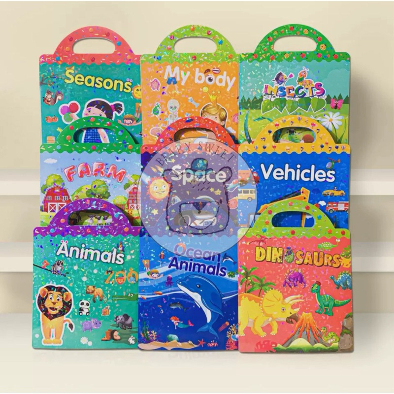 

[Bear-y] Buku aktivitas sticker book album Reusable waterproof sticker anak murah berkualitas