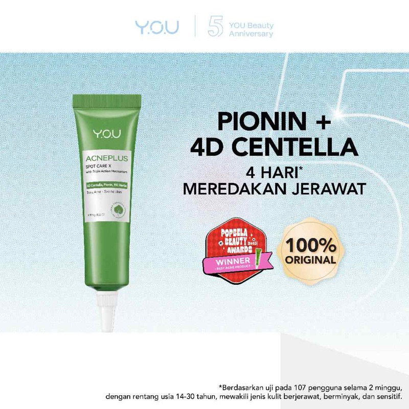 [NEW UPGRADED] YOU AcnePlus Spot Care X | Obat Totol Jerawat Centella dan Bekas Jerawat | YOU AcnePl
