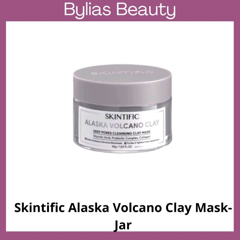 SKINTIFIC Alaska Volcano  Claymask Deep  Pores Cleansing Mud Mask 55gr