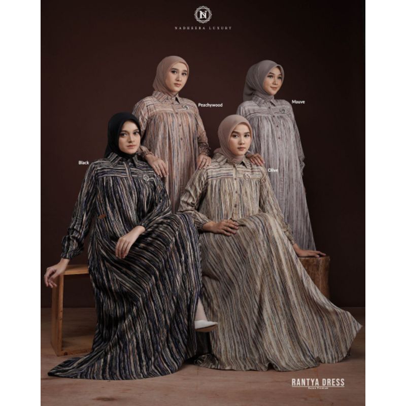 RANTYA DRESS by Nadheera Luxury XXL Olive